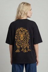 Lion T-Shirt — Oversized, Back — Women