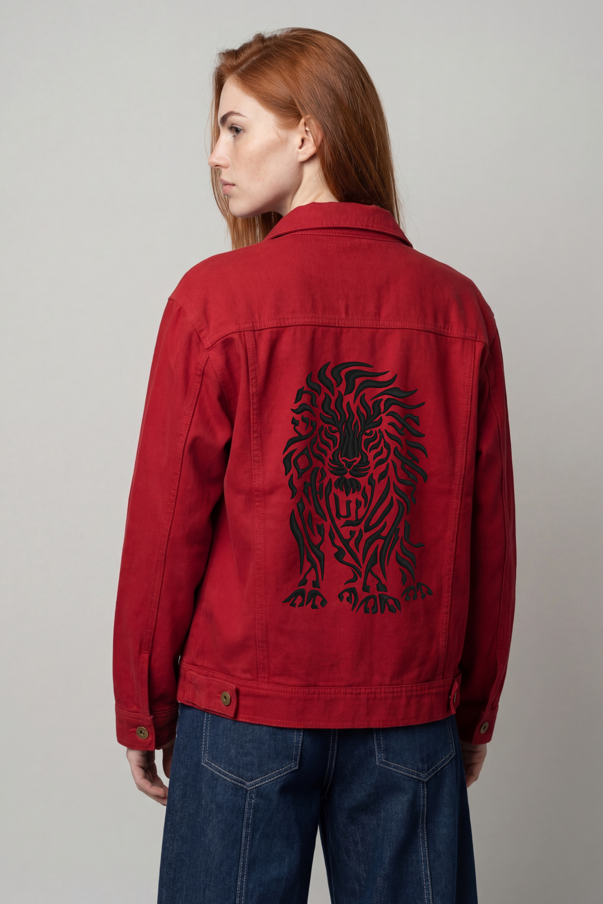 Denim Jacket Jerusalem — Lion of Judah Signature Edition — Women