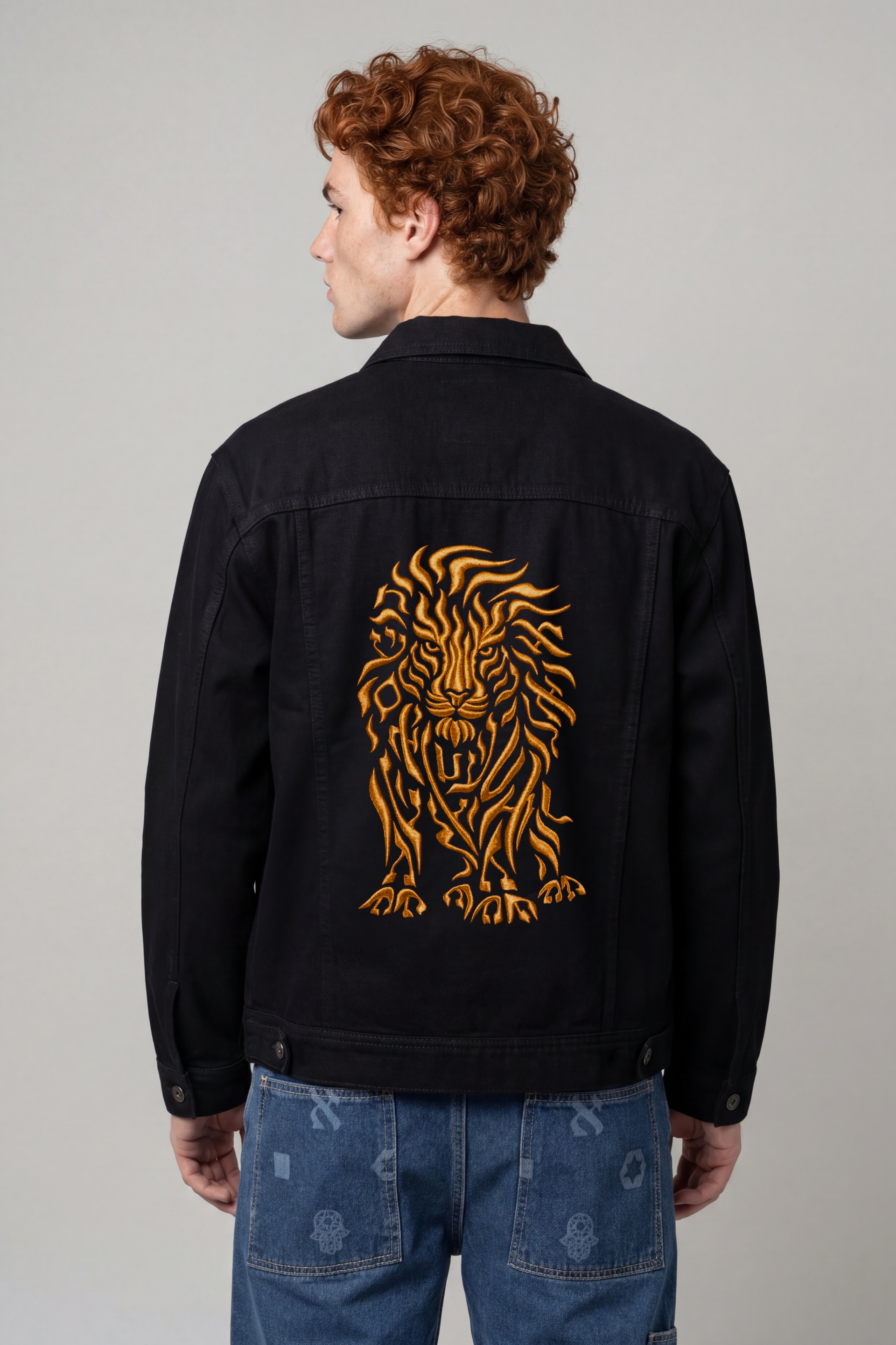 Denim Jacket Jerusalem — Lion Spirit Signature Edition — Men