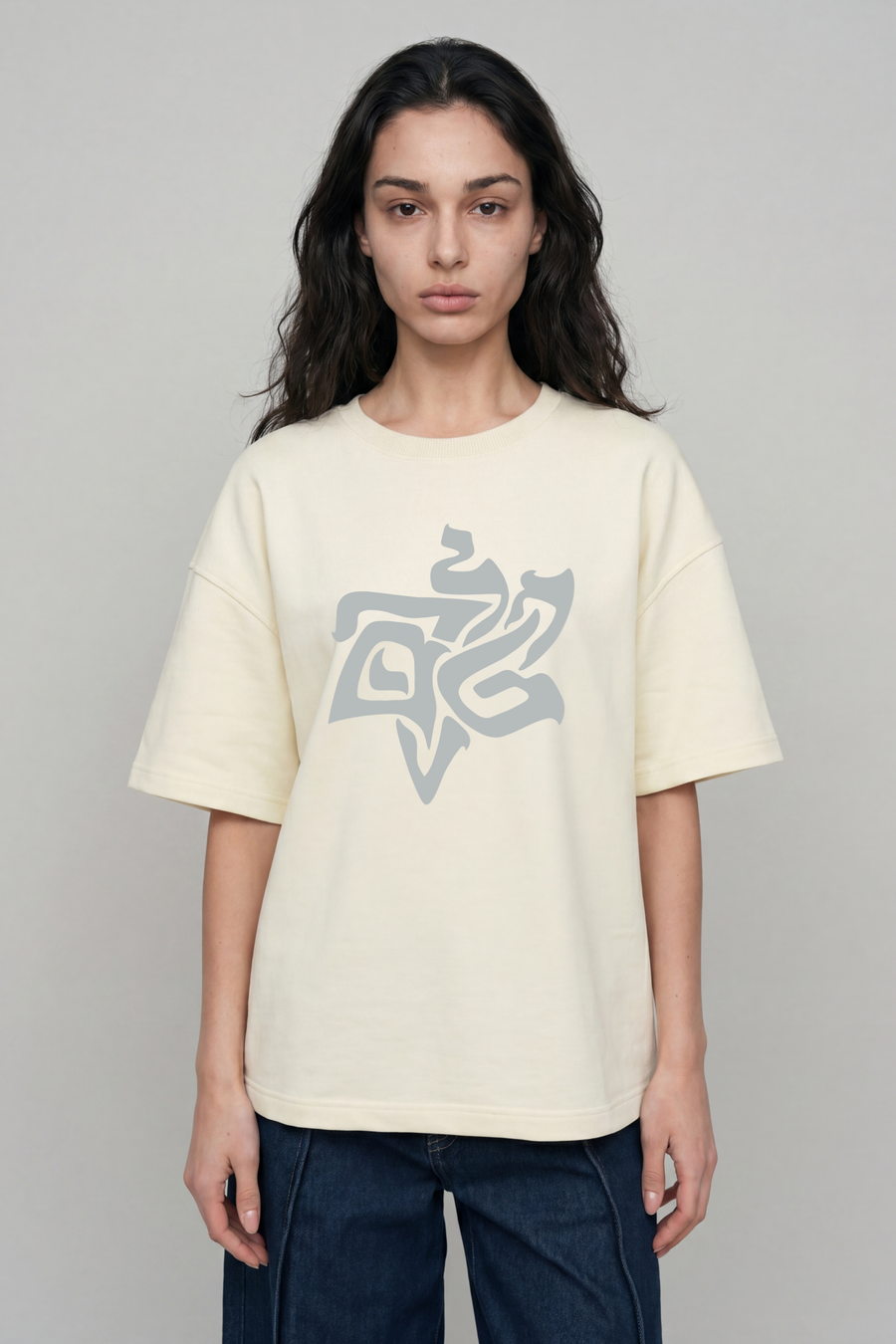 Women's Star of David Spring T-Shirt — Lemon with Silver Front | TEN