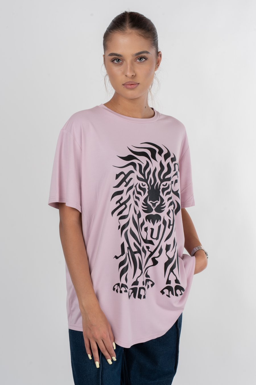 Women's Lion of Judah Hebrew Letter T-Shirt | TEN