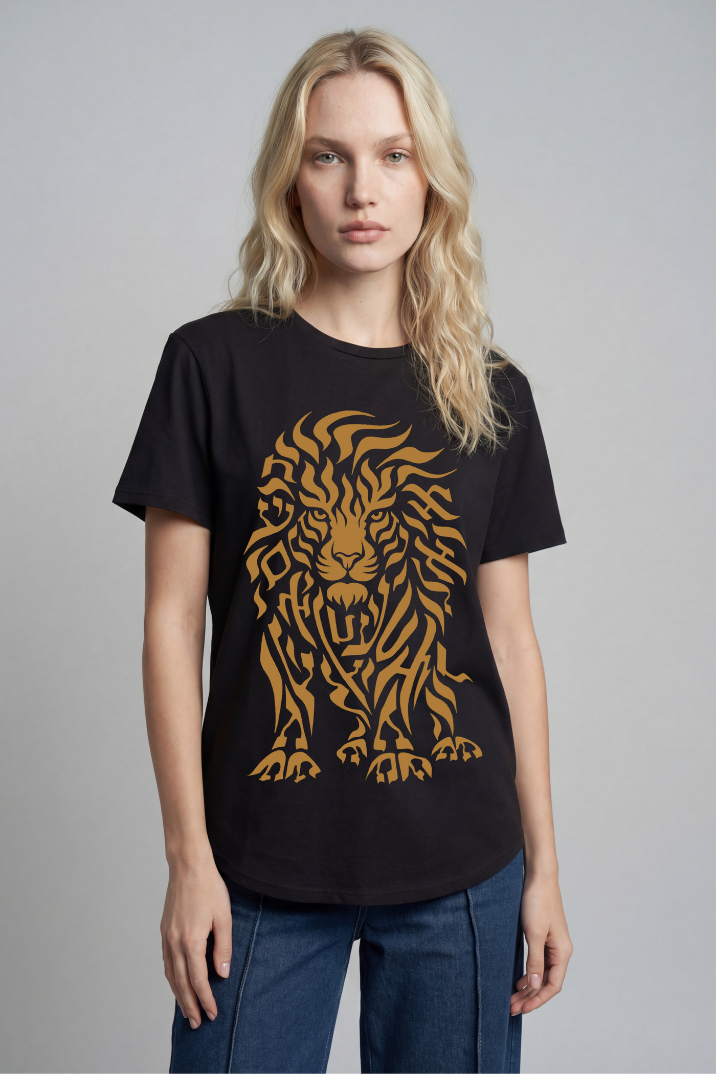 Women's Lion of Judah Hebrew Letter T-Shirt | TEN