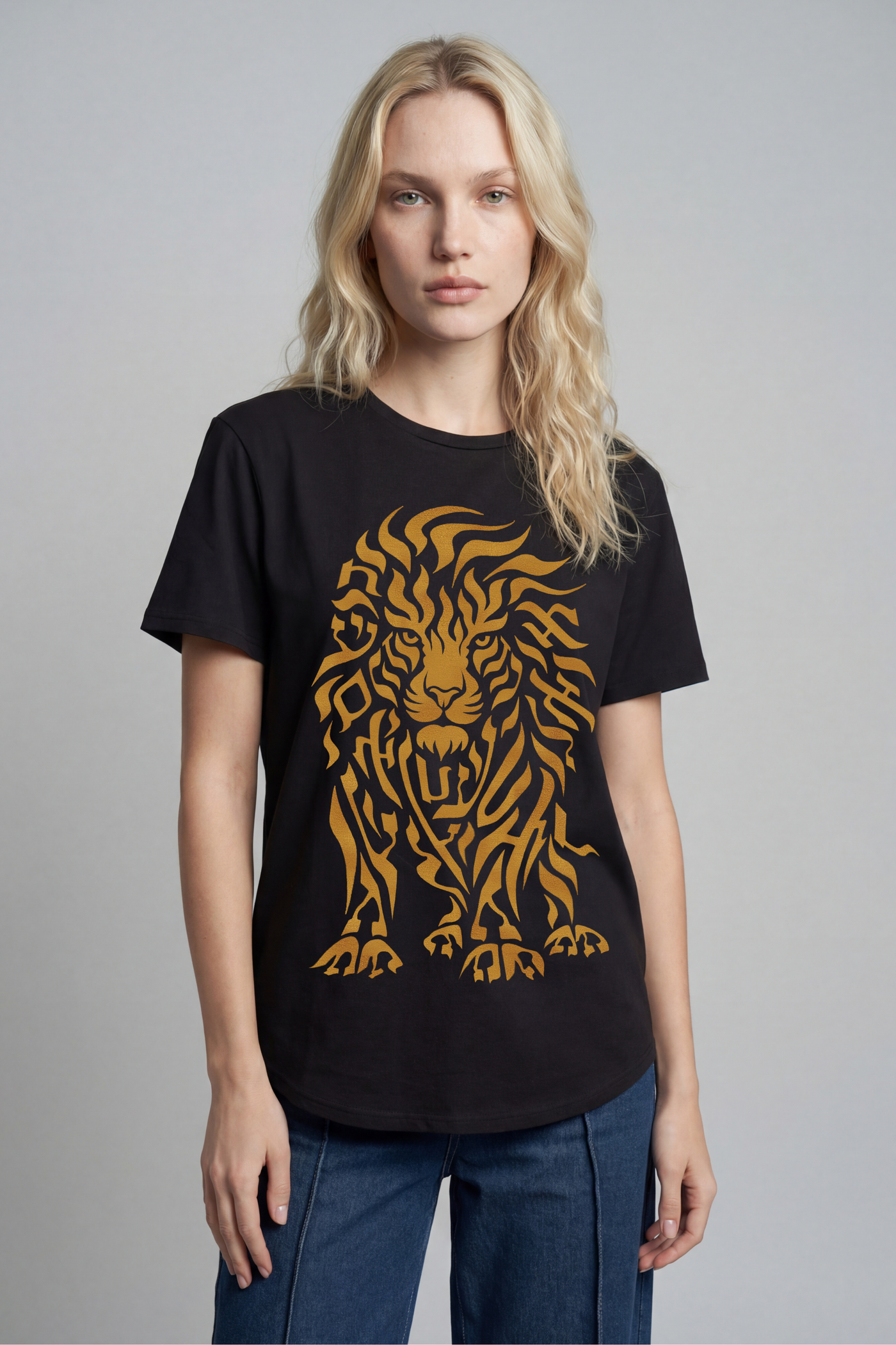Women's Lion of Judah Hebrew Letter T-Shirt | TEN