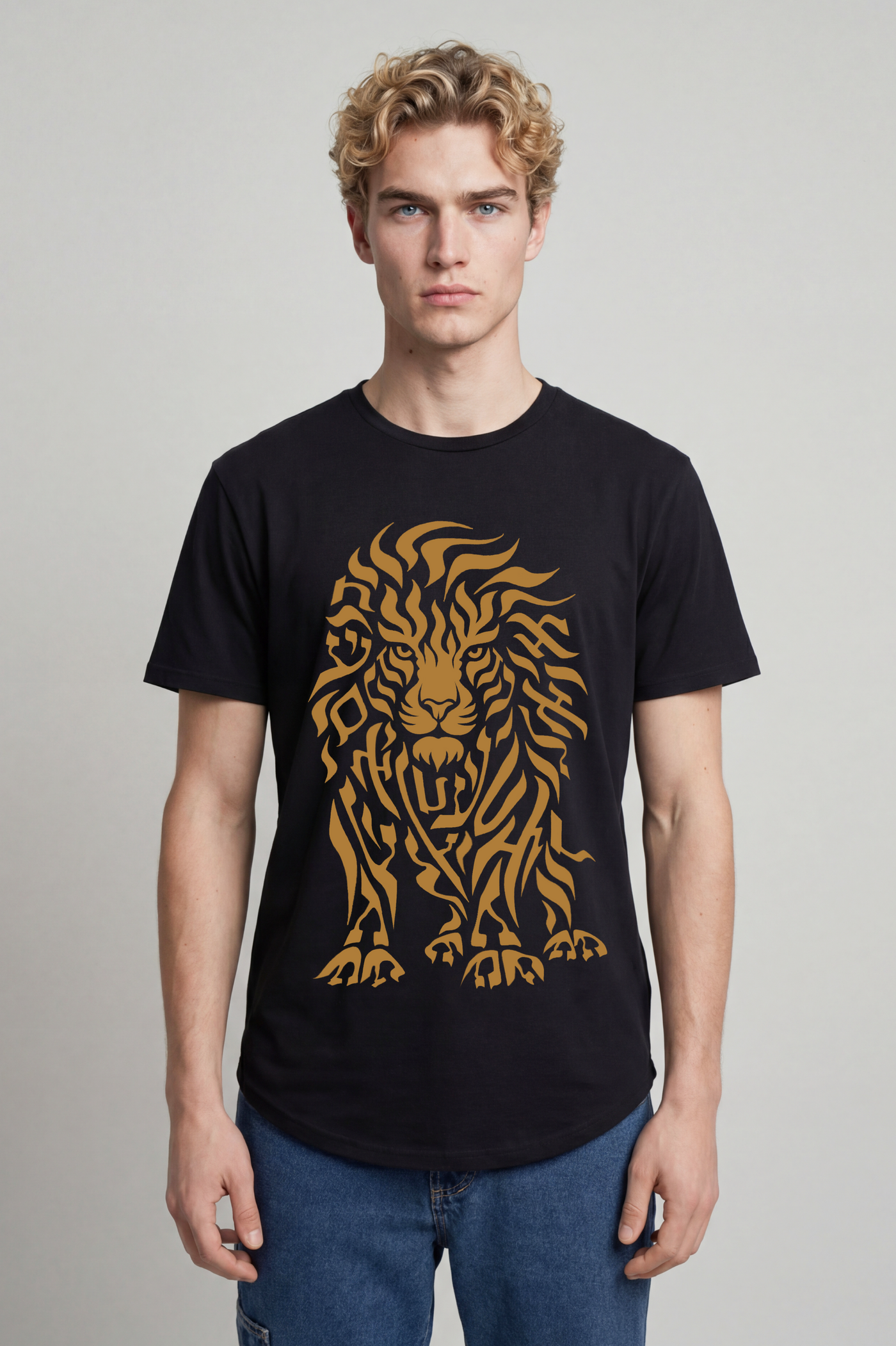 Men's Lion of Judah Hebrew Letter T-Shirt | TEN