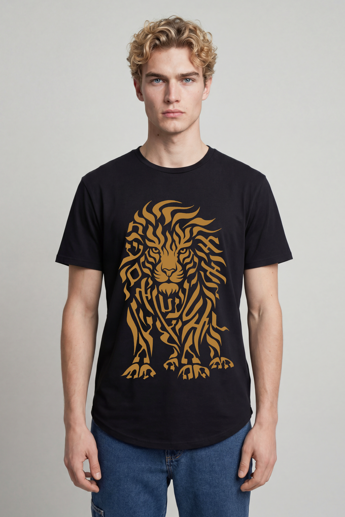 Lion T-Shirt — Slim Fit, Front — Men