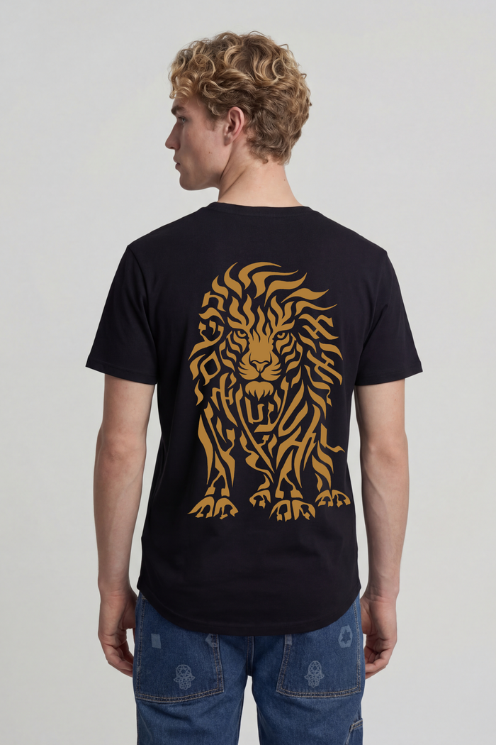 Lion T-Shirt — Slim Fit, Back — Men